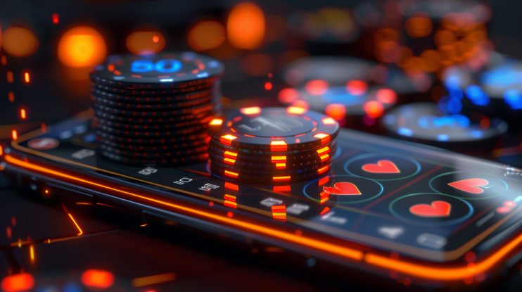 Filipino player enjoying live casino baccarat on smartphone at home